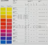 科萊恩塑膠有機(jī)顏料色卡_Clariant塑料染料色卡